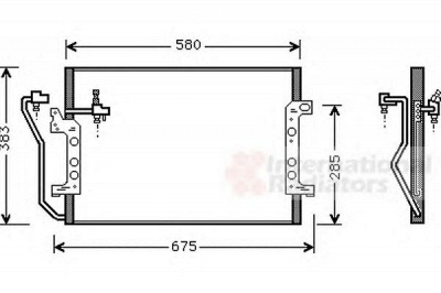 VAN WEZEL 30005289 -  Конденсатор, кондиционер